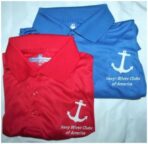 Polo Shirts/Blue & Red, Assorted Sizes.